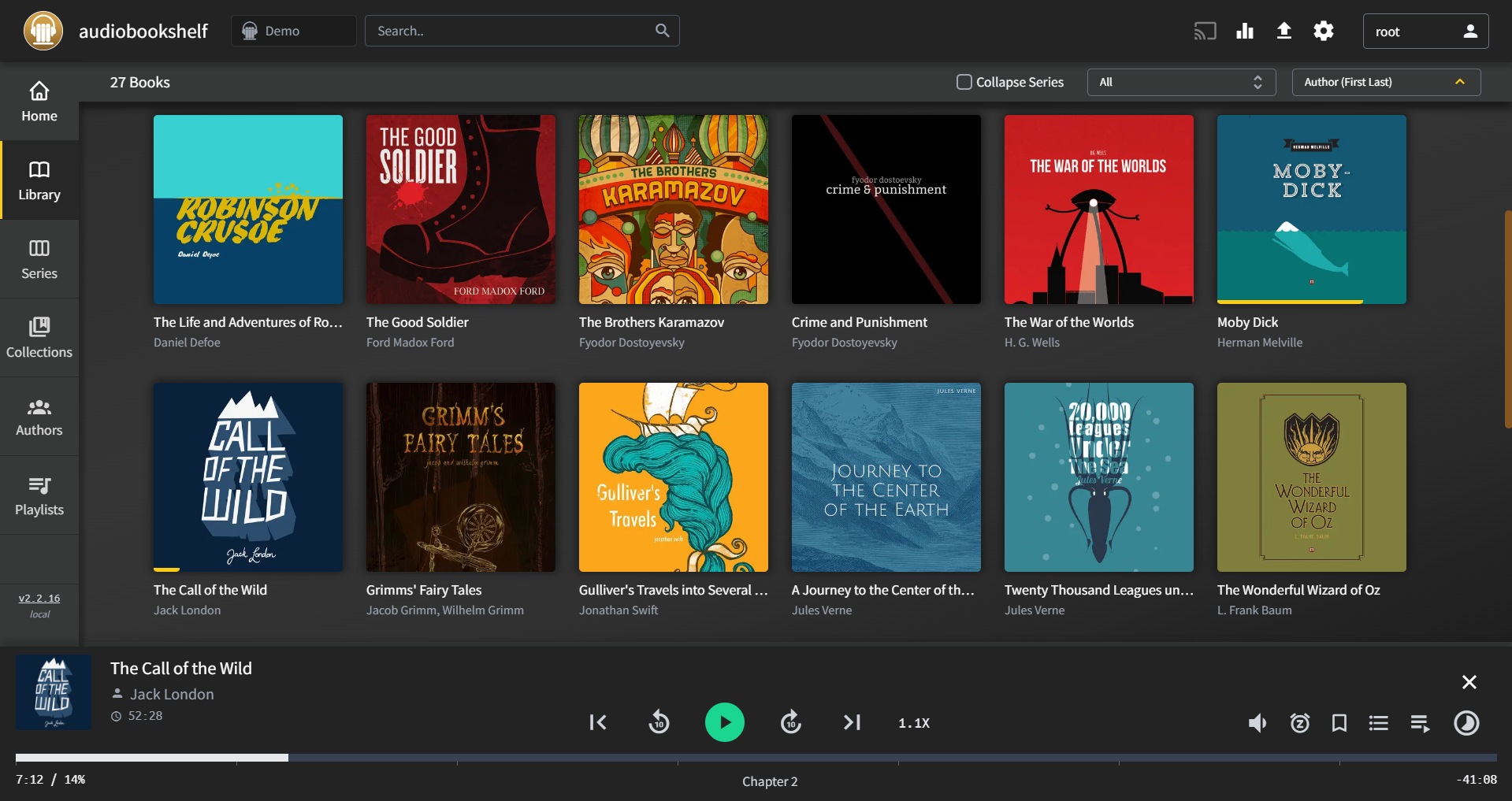 Audiobookshelf Screenshot