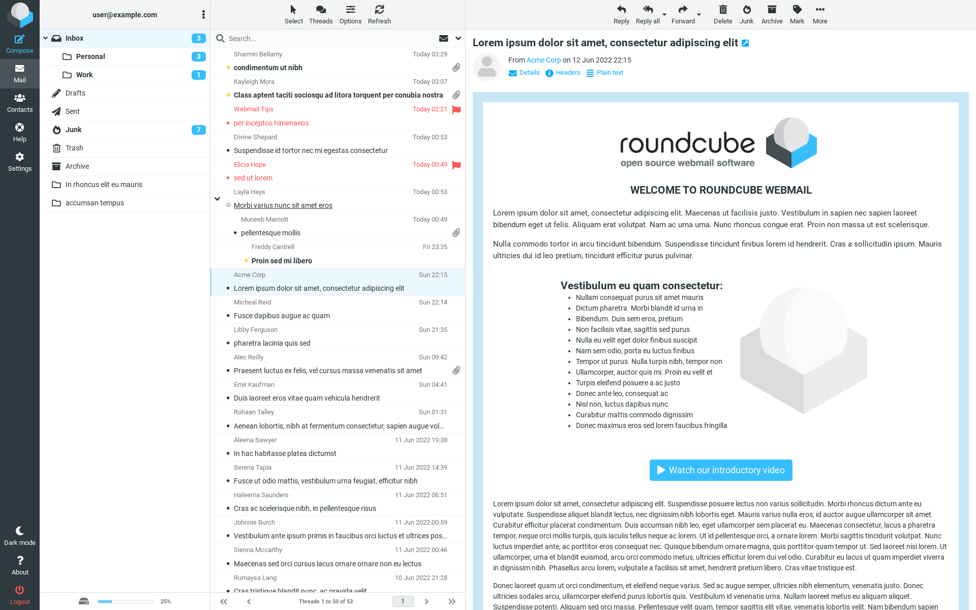 Roundcube Screenshot